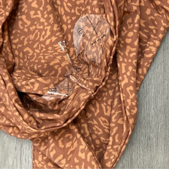 nwt stone fox swim wild cat animal print high waist bikini bottoms Small Womens - Picture 4 of 4